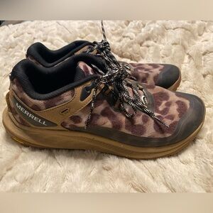Women’s Merrell Antora 3 Leopard Trail Running Shoes size 10